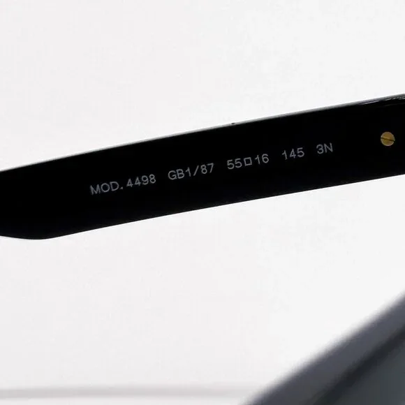 NEW VERSACE SUNGLASSES VE4498 GB1/87 BLACK/GRAY WOMEN EYEWEAR MOD 4498 GB1/87